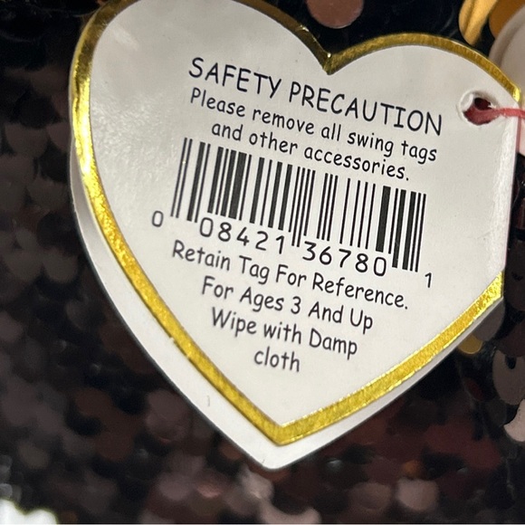 Ty FLIPPABLES DANGLER the Sloth Beanie Boo Stuffed Plush Toy w/ Heart Tags GUC - Picture 13 of 16